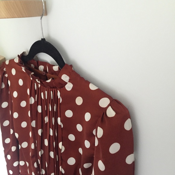 Peplum Polka Dot Blouse - Picture 5 of 6